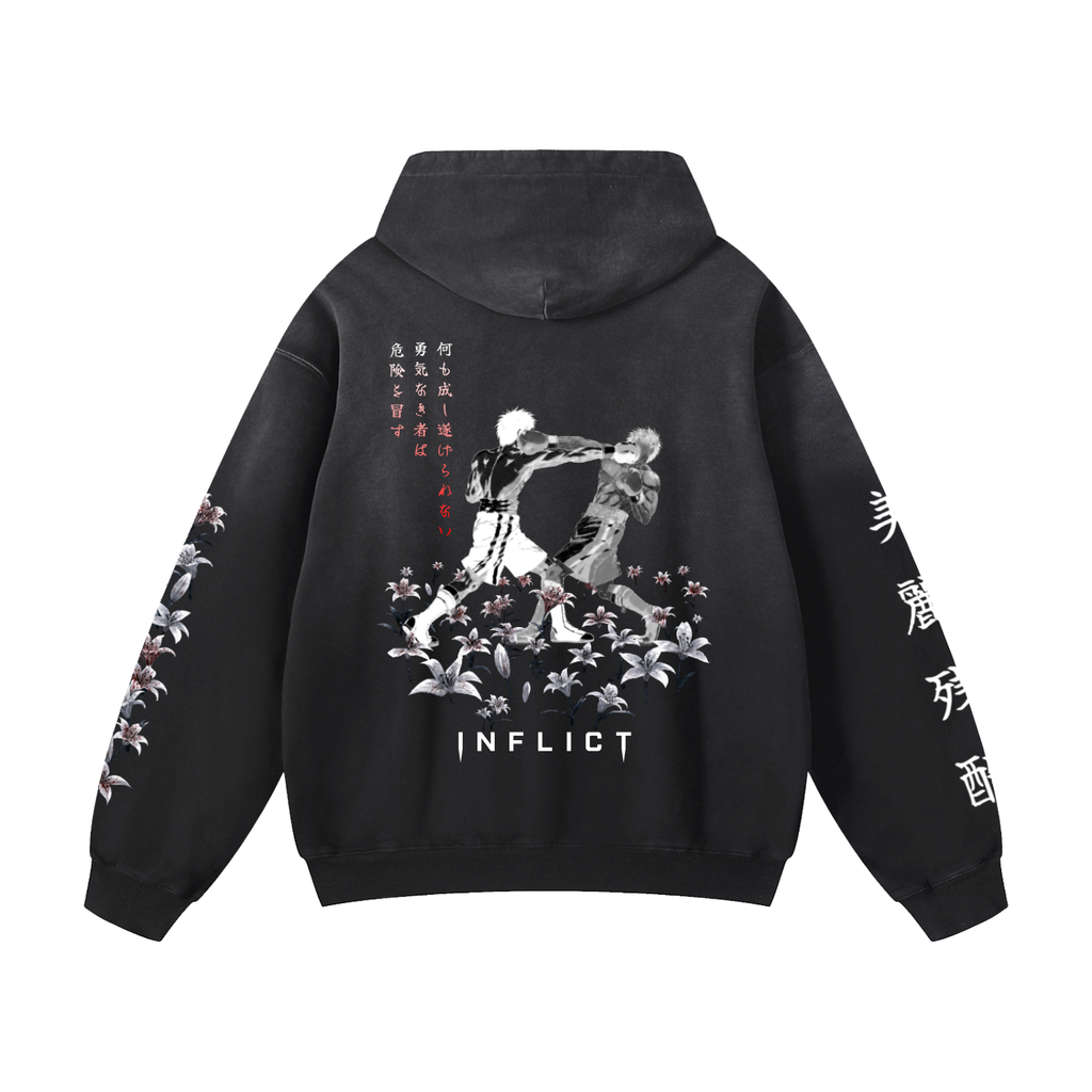 Field of Flowers Hoodie | Sunfade | Black