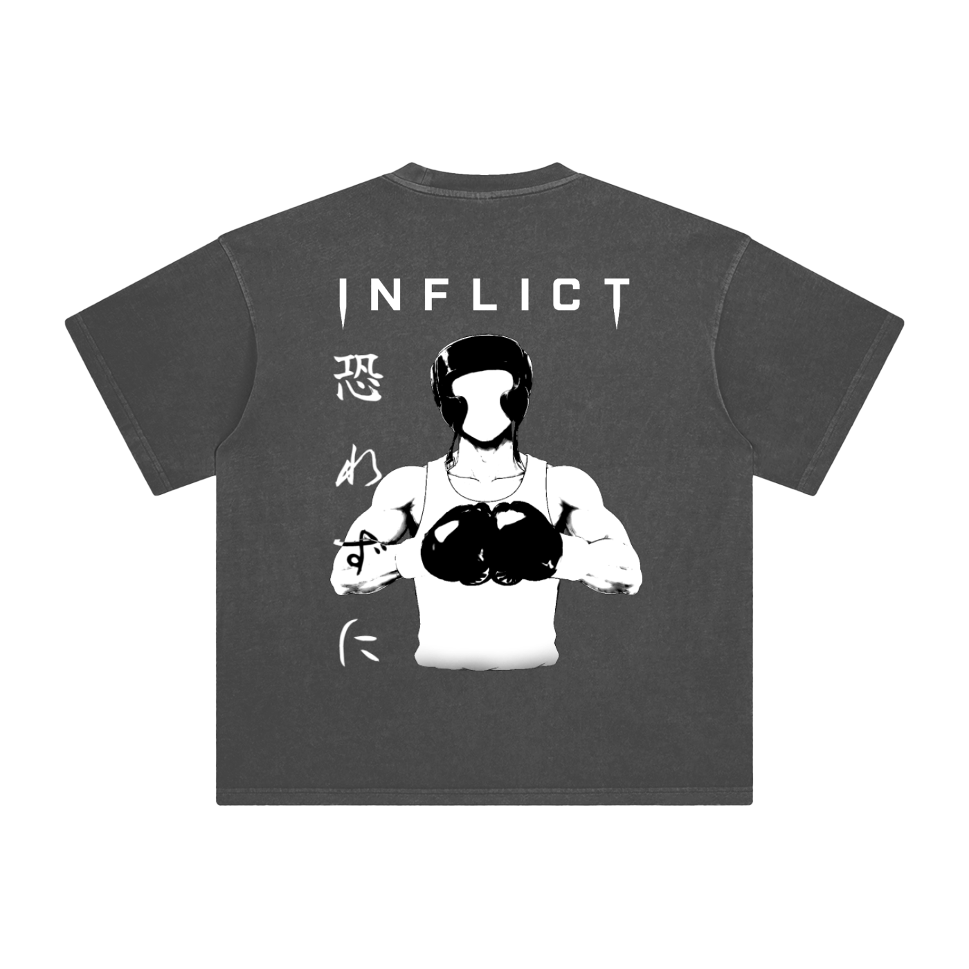 Fighter By Nature | Enzyme Wash | Black/Gray